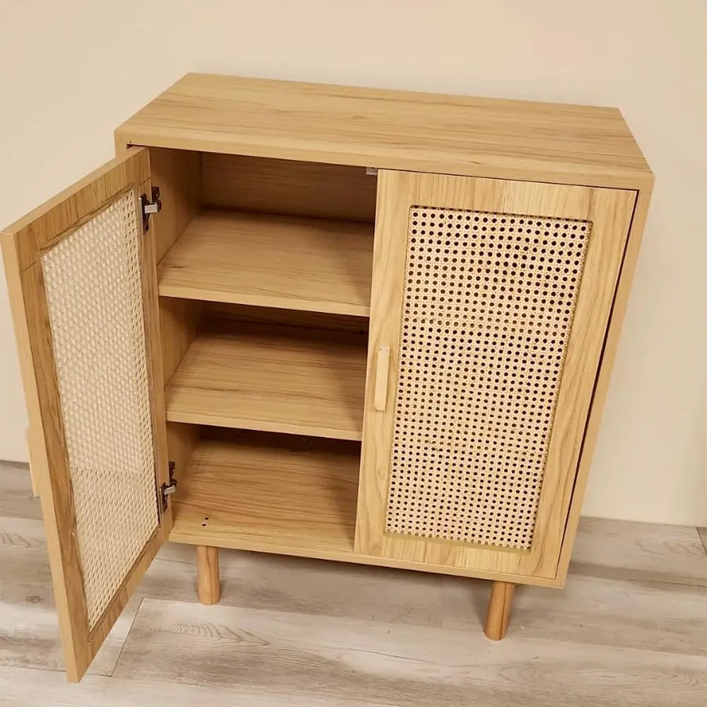 Rattan Shoes Cabinet – 80cm Width, 35cm Depth, 110cm Height