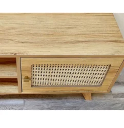 Rattan TV Table – 180cm Length, 40cm Depth, 55cm Height