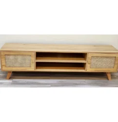 Rattan TV Table – 180cm Length, 40cm Depth, 55cm Height